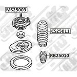 MS25003, MS25003_опора амортизатора переднего!\ Mazda 323F 1.3-2.0/1.6TD/2.0D 94-98