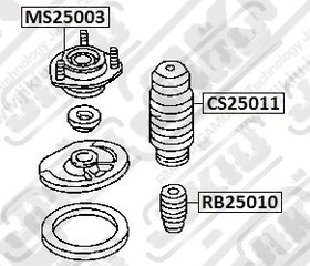 Фото 1/3 MS25003, MS25003_опора амортизатора переднего!\ Mazda 323F 1.3-2.0/1.6TD/2.0D 94-98