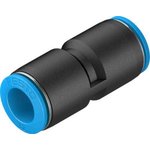 QS-12-20, QS Series Straight Tube-to-Tube Adaptor, Push In 12 mm to Push In 12 ...