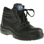 Black Steel Toe Capped Men's Safety Boots, UK 7, EU 41