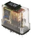 219DXBPLM-120VAC, Electromechanical Relay 120VAC 540Ohm 10A 4PST-NO/DPST-NC (76.4x36.8x83.7)mm Plug-In General Purpose Relay