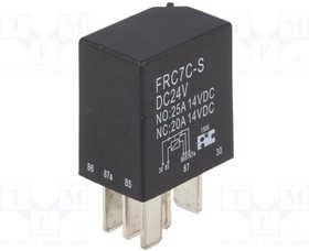 Фото 1/2 FRC7C-S-DC24V, Реле: электромагнитное, SPDT, Uобмотки: 24ВDC, 25А, автомобильное