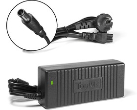 Блок питания (сетевой адаптер) TopOn для ноутбуков HP 19.5V 6.9A 135W 7.4x5.0 мм с иглой черный, с сетевым кабелем