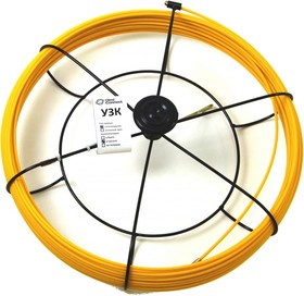Протяжка для кабеля мини УЗК d=4,5 мм L=20 м в кассете №2, желтый СП-К2-4,5/20