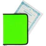 Папка-конверт на молнии с 3-х сторон Attache Neon A5 салатовый