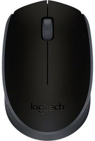 Фото 1/10 Мышь Logitech M171 Wireless Mouse радио (910-004424), чёрный