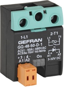GQ-25-24-A-1-1 (230V/25A), GQ Series Solid State Relay, 25 A Load, Surface Mount, 230 V ac Load, 260V ac/dc Control