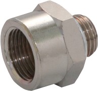 160230518, 15 and 16 Series Series Straight Threaded Adaptor, M5 Male to G 1/8 Female, Threaded Connection Style