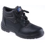 Black Steel Toe Capped Men's Ankle Safety Boots, UK 10, EU 44