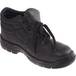 Black Steel Toe Capped Men's Safety Boots, UK 12, EU 47