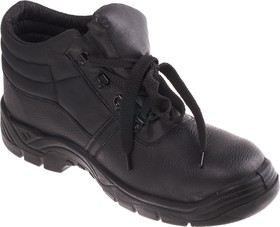 Фото 1/4 Black Steel Toe Capped Men's Safety Boots, UK 12, EU 47