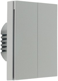 Умный выключатель AQARA H1 EU, двухклавишный, серый [ws-euk02gr]