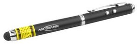 1600-0271, Pen Torch 4 in 1, LED / Laser, 3x LR41, Black