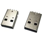 RND 205-01043, USB-A Connector 2.0, Plug, USB-A 2.0, Straight, Positions - 4