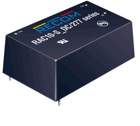 Фото 1/2 RAC10-12SC/277, AC/DC Power Modules 10W90-305VIN 12V THT