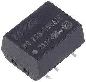 Фото 1/2 R0.25S-0505/E, Isolated DC/DC Converters - SMD 0.25W 05VIN 05VOUT CONV DC/DC