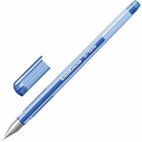 Фото 1/10 Ручка гелевая ERICH KRAUSE "G-Tone", СИНЯЯ, корпус тонированный синий, узел 0,5 мм, линия письма 0,4 мм, 17809