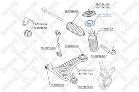 Фото 1/4 26-17038-SX, подшипник опоры амортизатора\ Nissan Micra K12 03