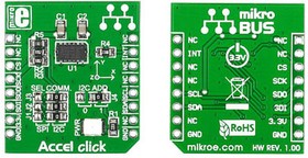 MIKROE-1194, Accel Click Accelerometer Sensor mikroBus Click Board for ADXL345