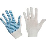 Перчатки защитные трикотаж с ПВХ Протек 4н 42г 10кл,арт1201970(10пар/уп)