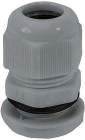 NGM25-DGY, NGM Series Grey Nylon Cable Gland, M25 Thread, 13mm Min, 18mm Max, IP68