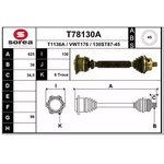 T78130A, Привод левый 625mm ABS\ Audi A6 2.4/2.8/1.9TDi/2.5TDi 97-05