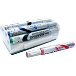 Набор маркеров Maxiflo для белых досок, 4 цвета, магнитная губка, 4 мм ...