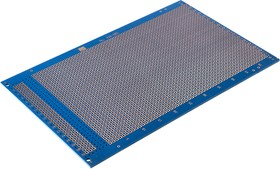Фото 1/2 03-0026, Single Sided Matrix Board FR4 With 54 x 34 1.02mm Holes, 2.54 x 2.54mm Pitch, 160 x 100 x 1.6mm