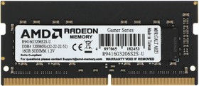 Фото 1/7 Память DDR4 16Gb 3200MHz AMD R9416G3206S2S-U R9 RTL PC4-25600 CL22 SO-DIMM 260-pin 1.2В Ret