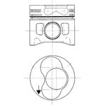 94427720, Поршень ДВС Audi. VW 1.9TDi 1Z/AFN =79.5 1.75x2x3 +0.50 1/2cyl 95