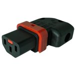 IL13P-R-SE-H05-3100-200, Mains Power Cord, IEC 320 C13 to IEC 320 C14, 2 m, 10 A, 250 VAC, Black