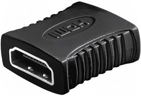 Фото 1/2 60729, Адаптер, гнездо HDMI, с обеих сторон, Цвет: черный