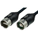 USB 2.0 Adapter cable, USB plug type A to USB plug type B, 1 m, black