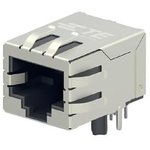 2301996-1, Modular Connectors / Ethernet Connectors RJ45 JACK INT.MAG ...