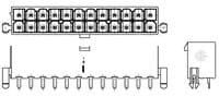 1-1586040-6, Headers & Wire Housings 16P VAL-U-LOK VRT HDR W/P V0