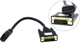 Фото 1/3 5bites BC-HDF2DVI Кабель-5bites Адаптер DVI (24+1) M / HDMI F, зол.разъемы