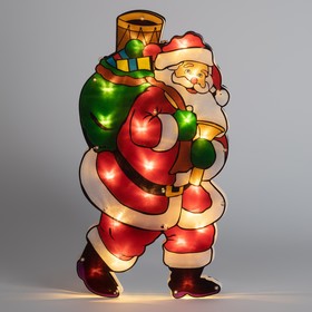 Фото 1/9 Светодиодная новогодняя фигура ЭРА ENGDS-16 Дед Мороз 20 LED 3*ААА Б0056007