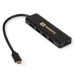EX293986RUS, USB-Хаб (концентратор) 4-в-1 ExeGate DUB-4CP/1 (кабель-адаптер USB ...