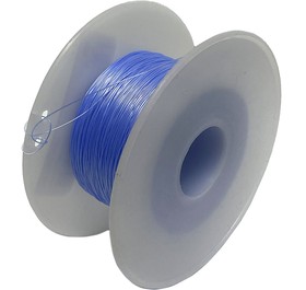 Миниатюрный провод многожильный в тефлоновой изоляции 7 х 0,05 мм (голубой) 1 метр
