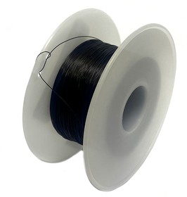Миниатюрный провод многожильный в тефлоновой изоляции 7 х 0,05 мм (черный) 1 метр