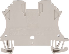 Фото 1/6 1020000000, DIN Rail Mount Terminal Block - 2 Positions - 30 AWG - 12 AWG - 2.5 mm² - Screw - 25 A.
