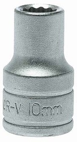Фото 1/2 M120510-C, 1/2 in Drive 10mm Standard Socket, 12 point, 38 mm Overall Length