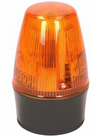 Фото 1/4 LEDS100-05-01, LEDS100 Series Amber Flashing Beacon, 85 → 280 V ac, 85 → 380 V dc, Surface Mount, LED Bulb, IP65