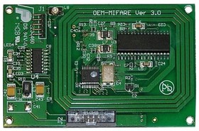 Фото 1/2 OEM-MICODE-RS232, Считыватель RFID, 4,5-5,5В, USB, антенна, штыревой, 13,56МГц, 20мА