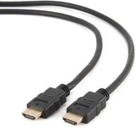 Фото 1/2 Кабель HDMI Gembird/Cablexpert CC-HDMI4-6, 1.8м, v1.4, 19M/19M, черный, позол.разъемы, экран, пакет