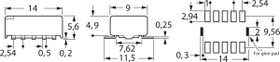 Relay, 2 Form C (NO/NC), 24 V (DC), 2.88 kΩ, 2 A, 110 V (DC), 125 V (AC), monostable, TQ2SA24ULCSAJ