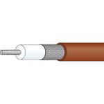 RG 316 /U, Coaxial Cable RG-316/U FEP 2.5mm 50Ohm Copper-Plated, Silver-Plated Steel Brown 100m