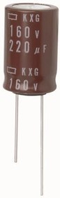 EKXG161ELL101MK25S, Aluminum Electrolytic Capacitors - Radial Leaded 160volts 100uF 12.5x25