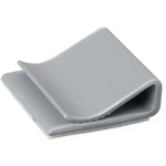 3484-1000, Cable Clip, Flat C-Type Gray Adhesive 0.250" (6.35mm)