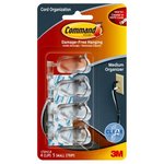 17301CLR, Cable Clip, Twist Lock Clear Adhesive